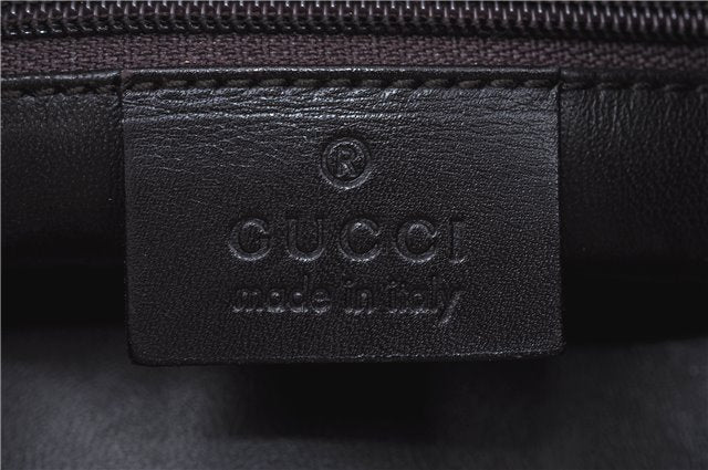 Authentic GUCCI Shoulder Hand Bag Purse Leather 0013192 Brown J6593