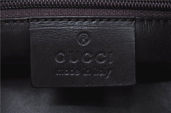 Authentic GUCCI Shoulder Hand Bag Purse Leather 0013192 Brown J6593