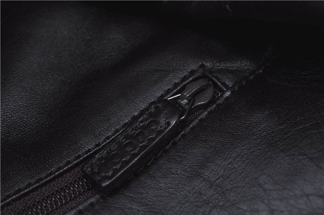 Authentic GUCCI Shoulder Hand Bag Purse Leather 0013192 Brown J6593