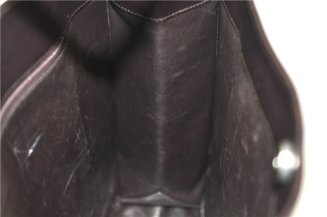 Authentic GUCCI Shoulder Hand Bag Purse Leather 0013192 Brown J6593