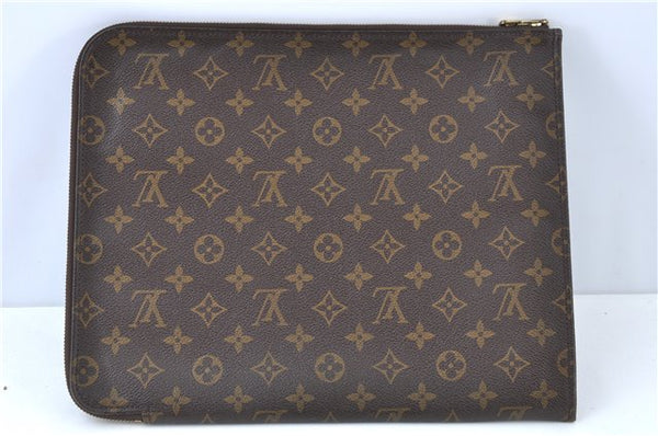 Authentic Louis Vuitton Monogram Poche Documents 33 M53457 Document Case J6595