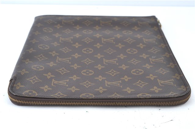 Authentic Louis Vuitton Monogram Poche Documents 33 M53457 Document Case J6595