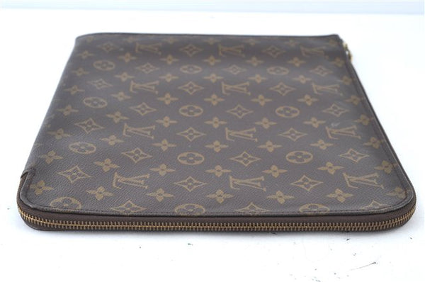 Authentic Louis Vuitton Monogram Poche Documents 33 M53457 Document Case J6595