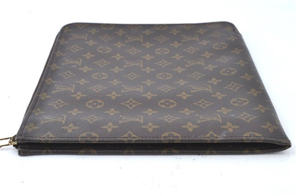 Authentic Louis Vuitton Monogram Poche Documents 33 M53457 Document Case J6595