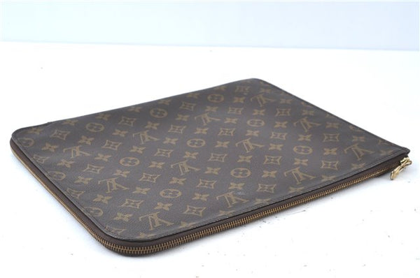Authentic Louis Vuitton Monogram Poche Documents 33 M53457 Document Case J6595