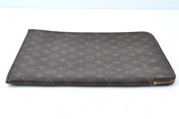 Authentic Louis Vuitton Monogram Poche Documents 33 M53457 Document Case J6595