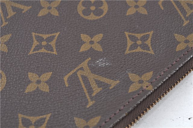 Authentic Louis Vuitton Monogram Poche Documents 33 M53457 Document Case J6595