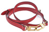 Authentic Louis Vuitton Leather Shoulder Strap 28-32.3" Red LV J6637