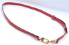 Authentic Louis Vuitton Leather Shoulder Strap 28-32.3" Red LV J6637