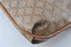 Authentic CELINE Macadam Blason Pattern Clutch Bag Purse PVC Leather Beige J6654