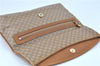 Authentic CELINE Macadam Blason Pattern Clutch Bag Purse PVC Leather Beige J6654