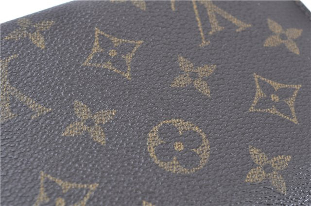 Authentic Louis Vuitton Monogram Porte Tresor Etui Papier Wallet M61202 LV J6664