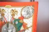 Authentic HERMES Carre 90 Scarf "NAPOLEON" Silk Orange Gold White J6675