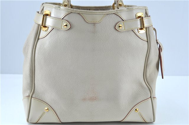 Authentic Louis Vuitton Suhali Le Majestueux Tote Bag Ivory M95651 LV J6682