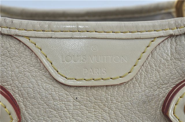 Authentic Louis Vuitton Suhali Le Majestueux Tote Bag Ivory M95651 LV J6682