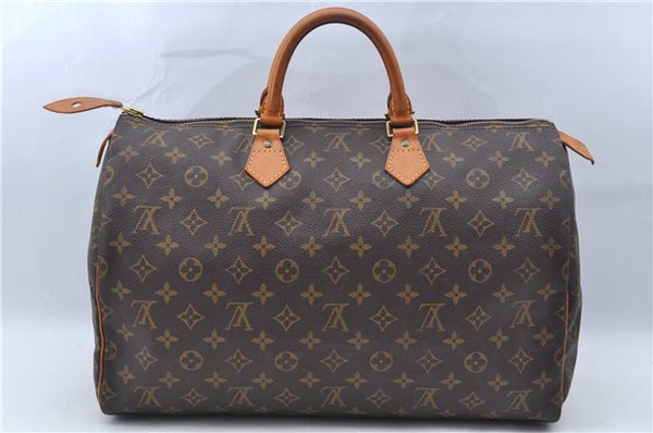 Authentic Louis Vuitton Monogram Speedy 40 Hand Boston Bag M41522 LV J6683