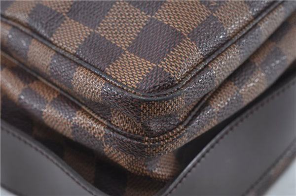 Authentic Louis Vuitton Damier Naviglio Shoulder Cross Body Bag N45255 LV J6708