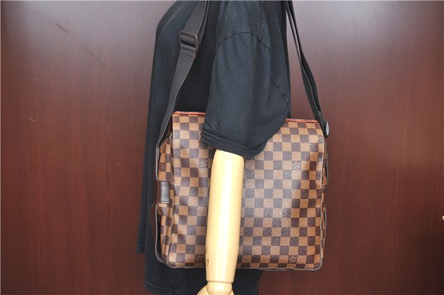 Authentic Louis Vuitton Damier Naviglio Shoulder Cross Body Bag N45255 LV J6708