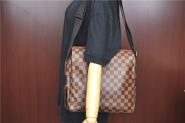 Authentic Louis Vuitton Damier Naviglio Shoulder Cross Body Bag N45255 LV J6708