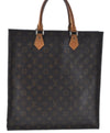 Authentic Louis Vuitton Monogram Sac Plat Hand Tote Bag M51140 LV J6711