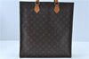 Authentic Louis Vuitton Monogram Sac Plat Hand Tote Bag M51140 LV J6711