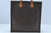 Authentic Louis Vuitton Monogram Sac Plat Hand Tote Bag M51140 LV J6711