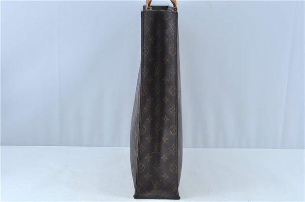 Authentic Louis Vuitton Monogram Sac Plat Hand Tote Bag M51140 LV J6711