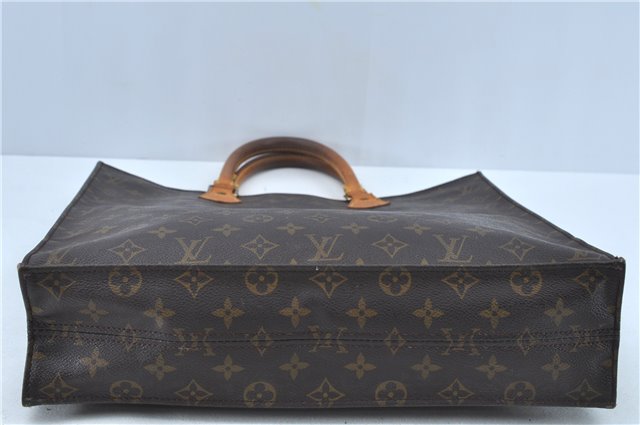 Authentic Louis Vuitton Monogram Sac Plat Hand Tote Bag M51140 LV J6711