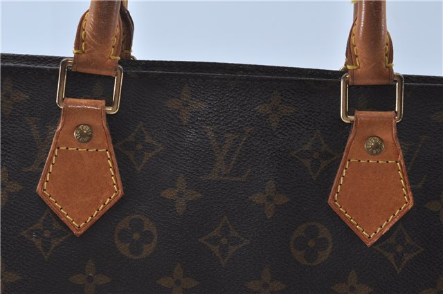 Authentic Louis Vuitton Monogram Sac Plat Hand Tote Bag M51140 LV J6711