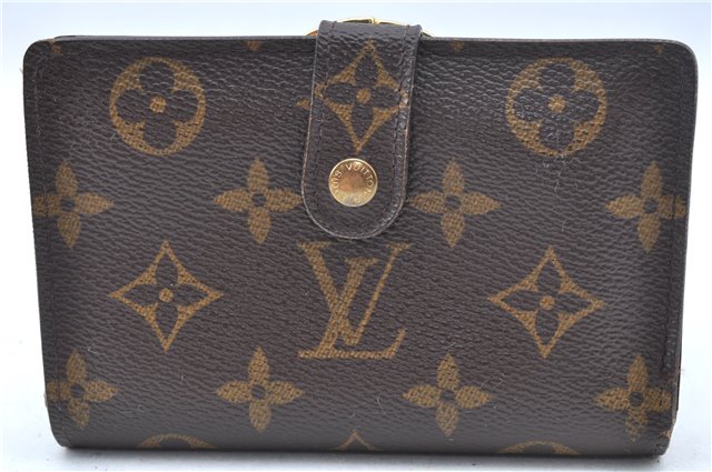 Auth Louis Vuitton Monogram Porte Monnaie Billets Viennois M61663 Wallet J6718