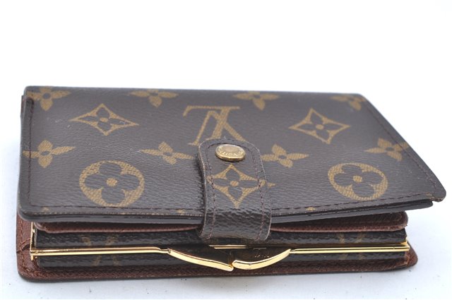 Auth Louis Vuitton Monogram Porte Monnaie Billets Viennois M61663 Wallet J6718