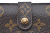 Auth Louis Vuitton Monogram Porte Monnaie Billets Viennois M61663 Wallet J6718