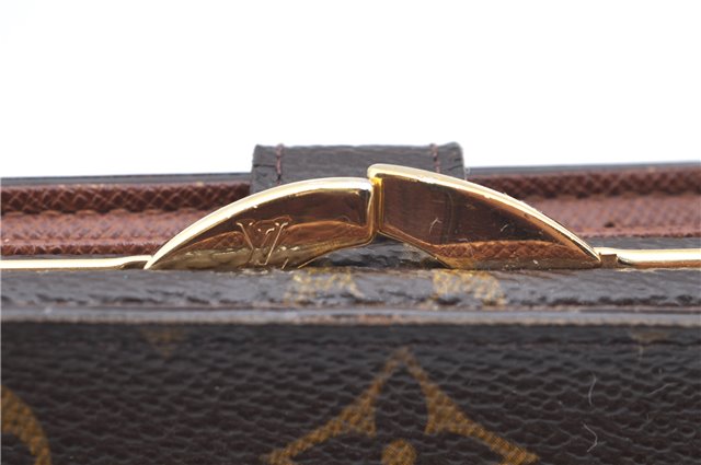 Auth Louis Vuitton Monogram Porte Monnaie Billets Viennois M61663 Wallet J6718