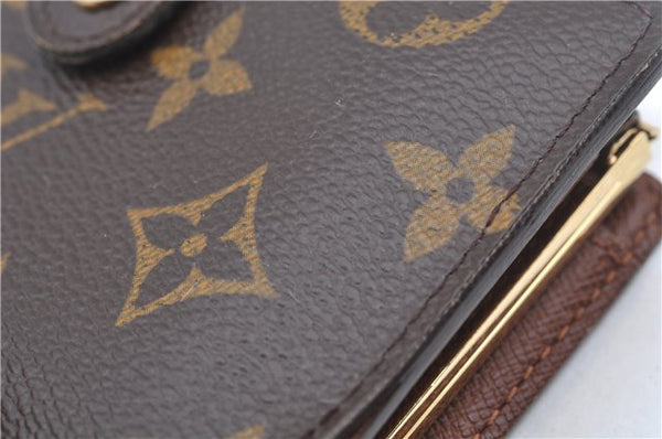 Auth Louis Vuitton Monogram Porte Monnaie Billets Viennois M61663 Wallet J6718