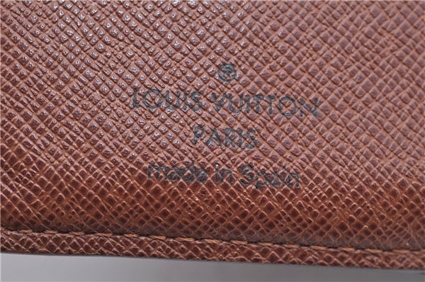 Auth Louis Vuitton Monogram Porte Monnaie Billets Viennois M61663 Wallet J6718