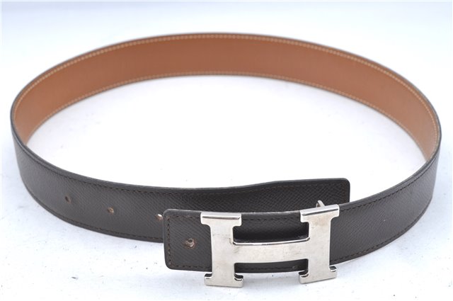 Authentic HERMES Constance Leather Belt Size 65cm 25.6-29.1