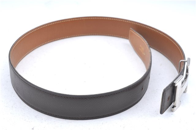 Authentic HERMES Constance Leather Belt Size 65cm 25.6-29.1