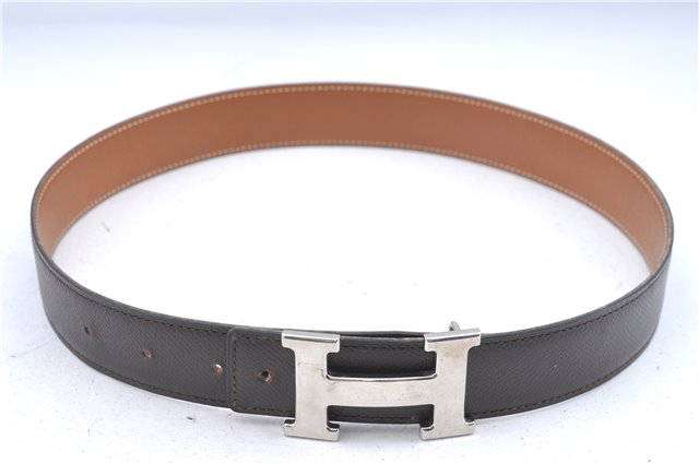 Authentic HERMES Constance Leather Belt Size 65cm 25.6-29.1