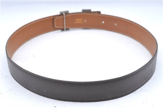 Authentic HERMES Constance Leather Belt Size 65cm 25.6-29.1