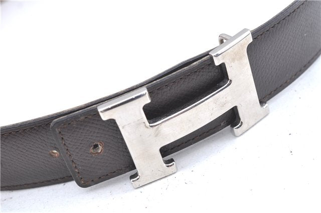 Authentic HERMES Constance Leather Belt Size 65cm 25.6-29.1