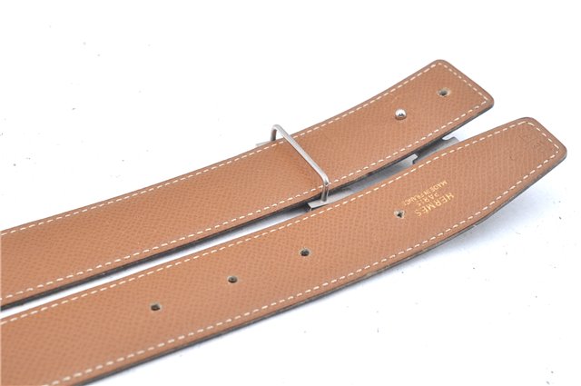 Authentic HERMES Constance Leather Belt Size 65cm 25.6-29.1