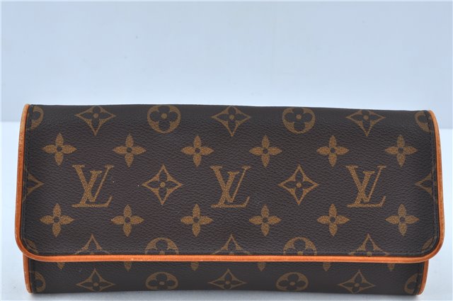 Authentic Louis Vuitton Monogram Pochette Twin GM Shoulder Bag M51852 LV J6760