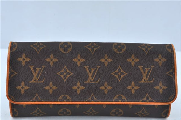 Authentic Louis Vuitton Monogram Pochette Twin GM Shoulder Bag M51852 LV J6760