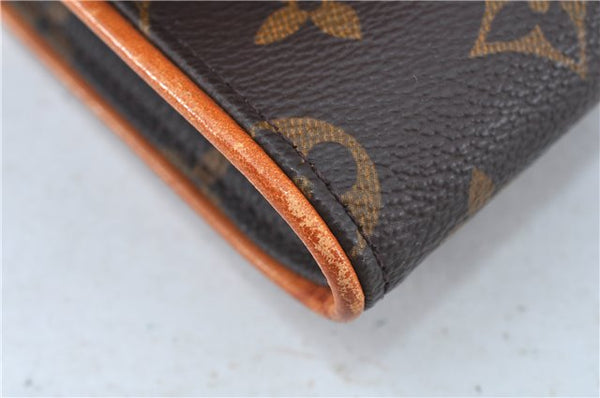 Authentic Louis Vuitton Monogram Pochette Twin GM Shoulder Bag M51852 LV J6760