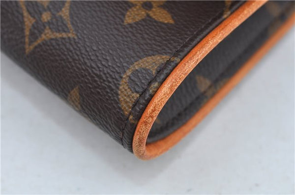 Authentic Louis Vuitton Monogram Pochette Twin GM Shoulder Bag M51852 LV J6760