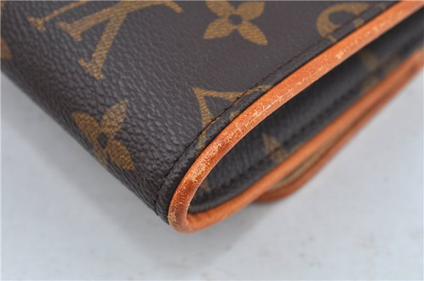 Authentic Louis Vuitton Monogram Pochette Twin GM Shoulder Bag M51852 LV J6760