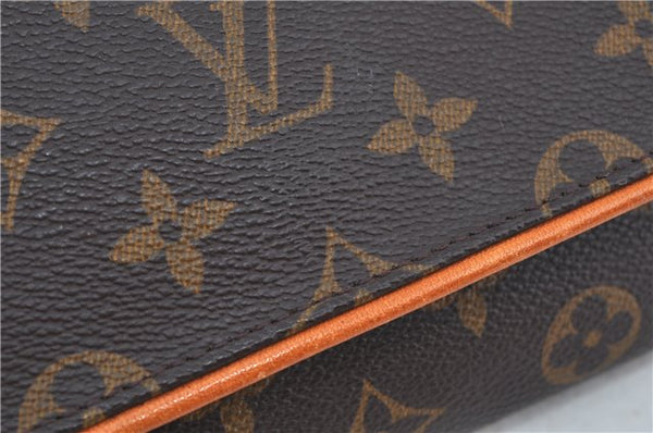 Authentic Louis Vuitton Monogram Pochette Twin GM Shoulder Bag M51852 LV J6760