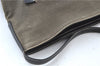 Authentic PRADA Canvas Tessuto Leather Shoulder Cross Body Bag Khaki Green J6781