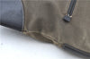 Authentic PRADA Canvas Tessuto Leather Shoulder Cross Body Bag Khaki Green J6781