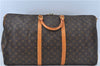 Auth Louis Vuitton Monogram Keepall Bandouliere 60 Boston Bag Old Model LV J6800